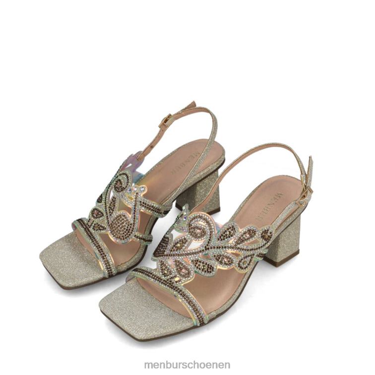 goud middelhoge en lage hakken 64N061643 obsidiaan vrouwen Menbur