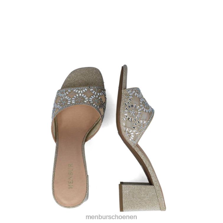 goud middelhoge en lage hakken 64N061646 hamburger vrouwen Menbur