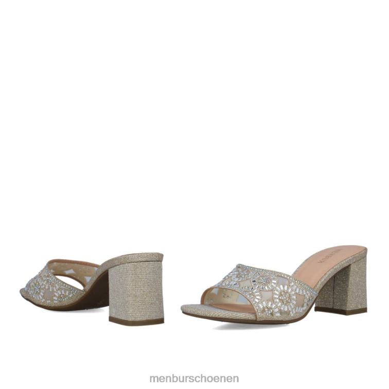 goud middelhoge en lage hakken 64N061646 hamburger vrouwen Menbur