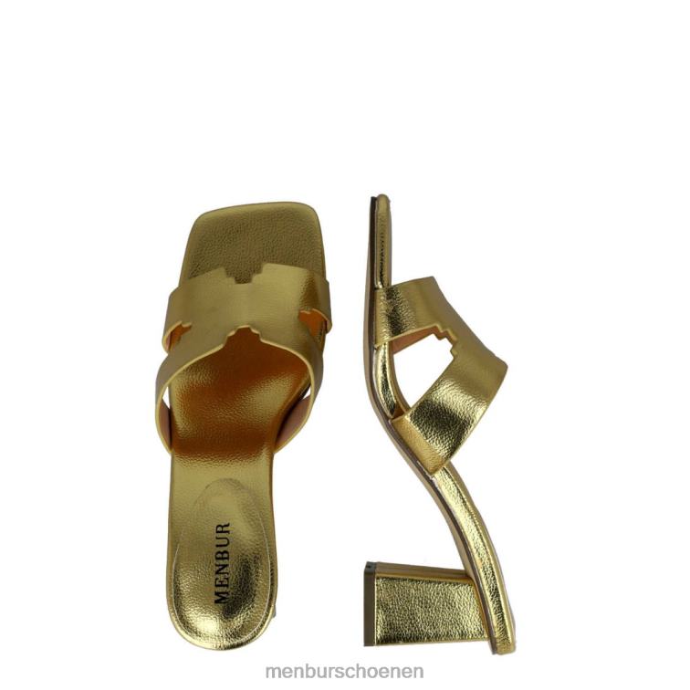 goud middelhoge en lage hakken 64N061690 geheugensteuntje vrouwen Menbur