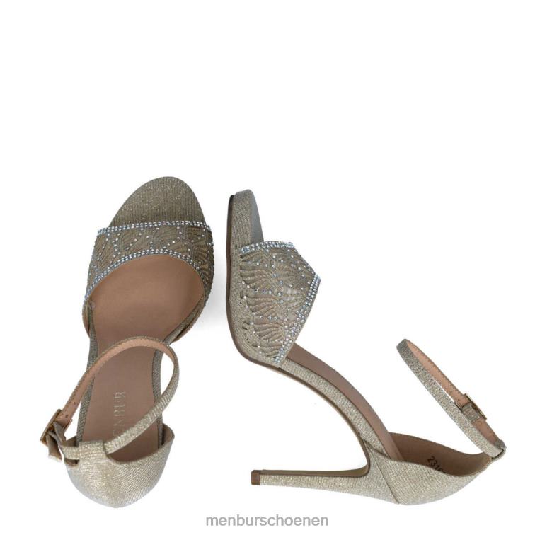 goud middelhoge en lage hakken 64N061701 hulp vrouwen Menbur