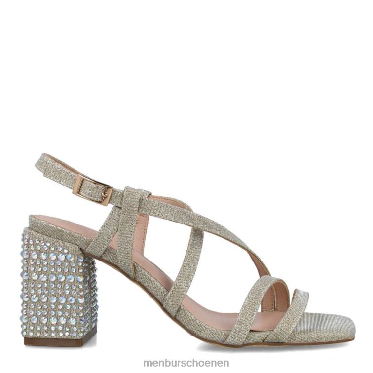 goud middelhoge en lage hakken 64N061715 net vrouwen Menbur