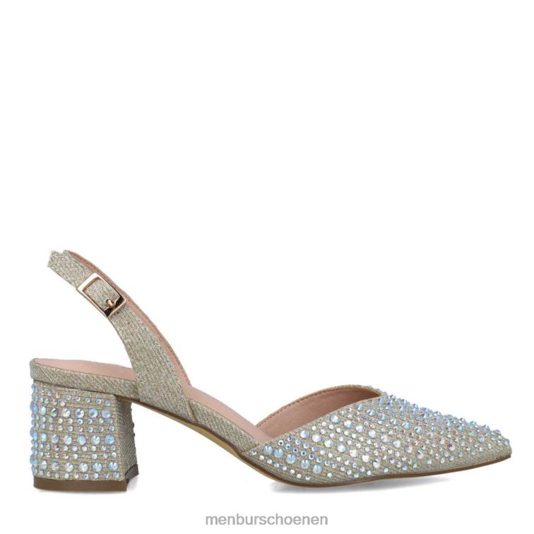 goud middelhoge en lage hakken 64N065751 net vrouwen Menbur