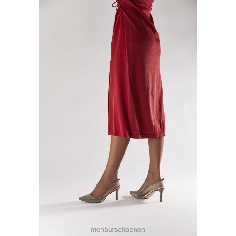 goud middelhoge en lage hakken 64N065901 Pasquali vrouwen Menbur