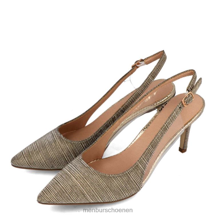 goud middelhoge en lage hakken 64N065901 Pasquali vrouwen Menbur