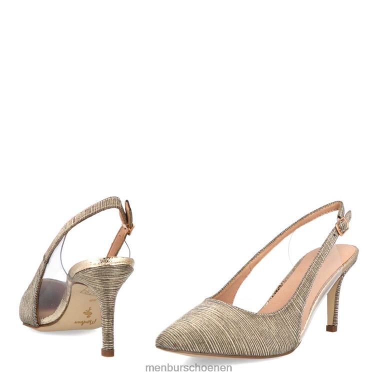 goud middelhoge en lage hakken 64N065901 Pasquali vrouwen Menbur