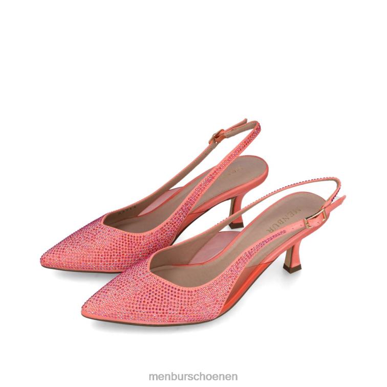 orenge middelhoge en lage hakken 64N065534 krater vrouwen Menbur