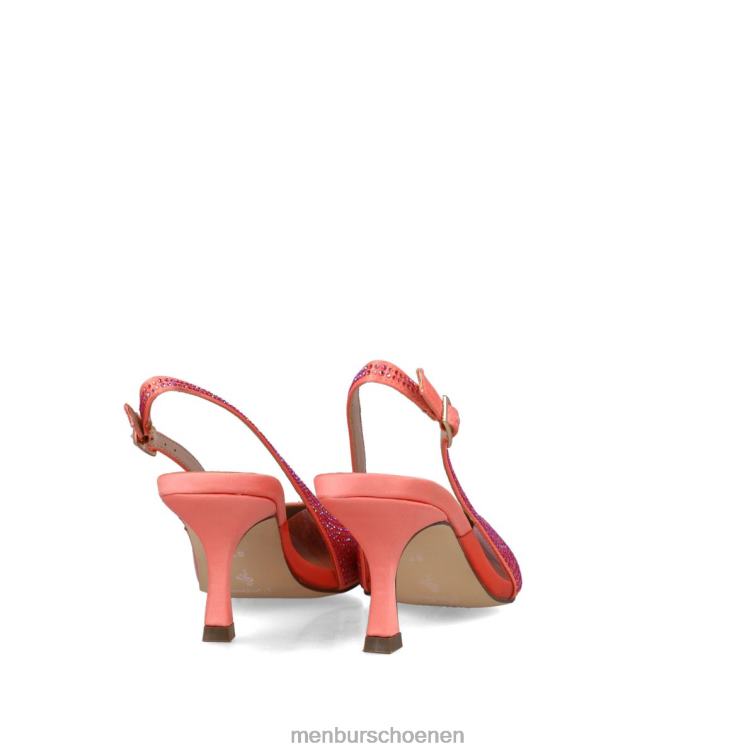 orenge middelhoge en lage hakken 64N065534 krater vrouwen Menbur