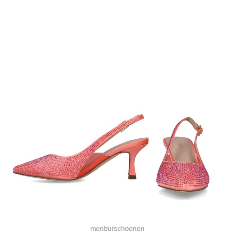 orenge middelhoge en lage hakken 64N065534 krater vrouwen Menbur