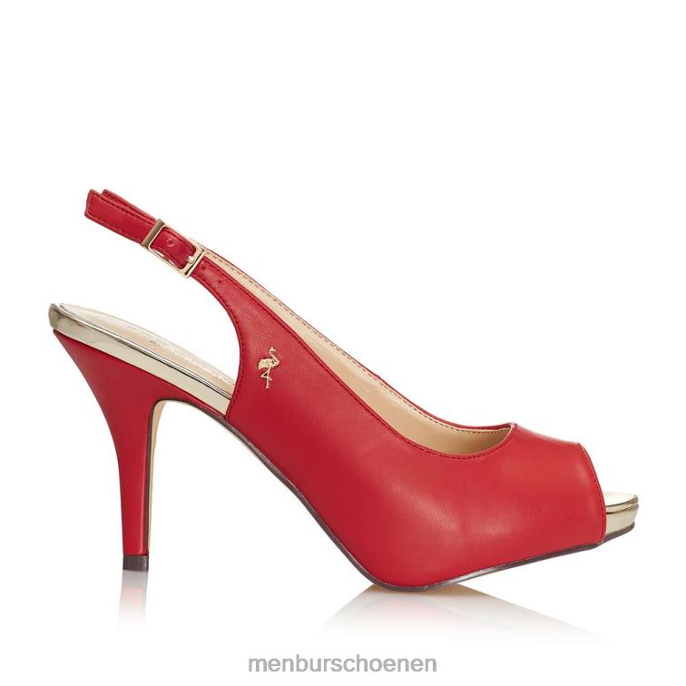 rood middelhoge en lage hakken 64N061835 manzana vrouwen Menbur
