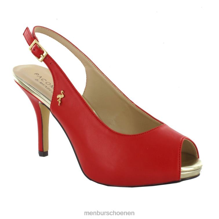 rood middelhoge en lage hakken 64N061835 manzana vrouwen Menbur