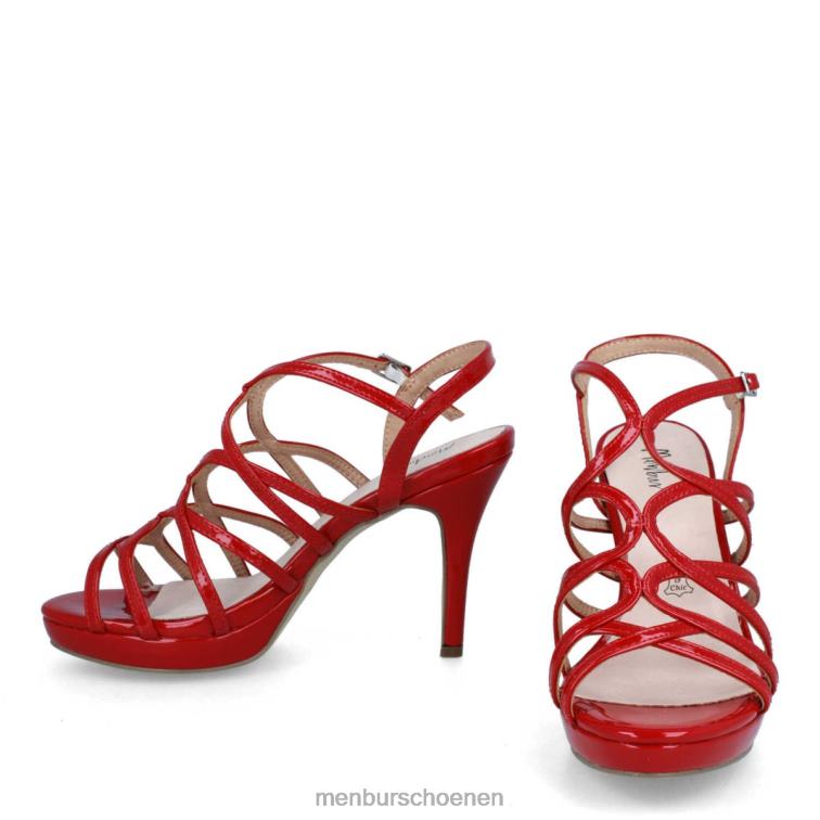 rood middelhoge en lage hakken 64N061941 Tarsia vrouwen Menbur