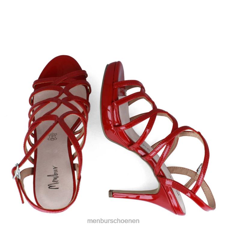 rood middelhoge en lage hakken 64N061941 Tarsia vrouwen Menbur