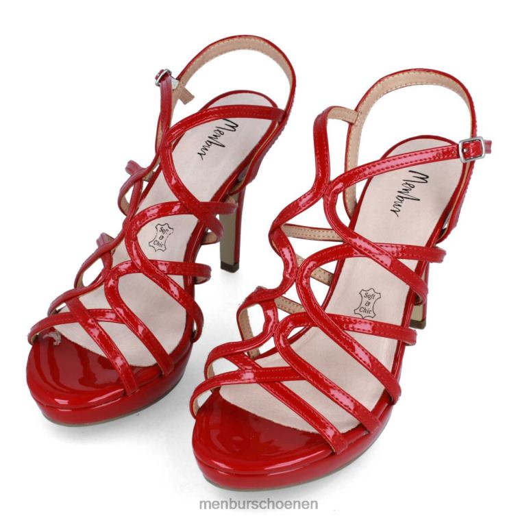 rood middelhoge en lage hakken 64N061941 Tarsia vrouwen Menbur
