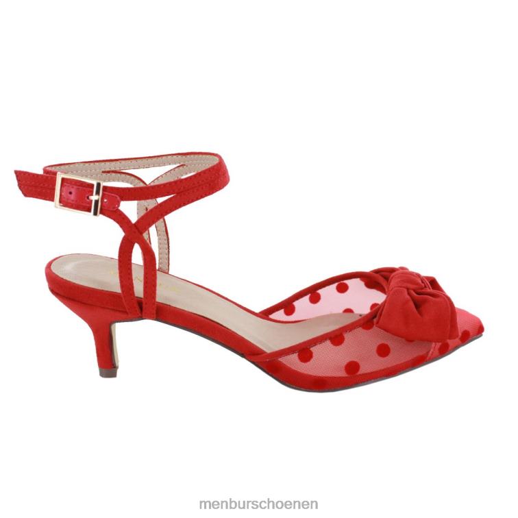 rood middelhoge en lage hakken 64N061987 damp vrouwen Menbur