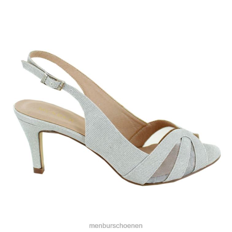 zilver middelhoge en lage hakken 64N062022 vallonto vrouwen Menbur