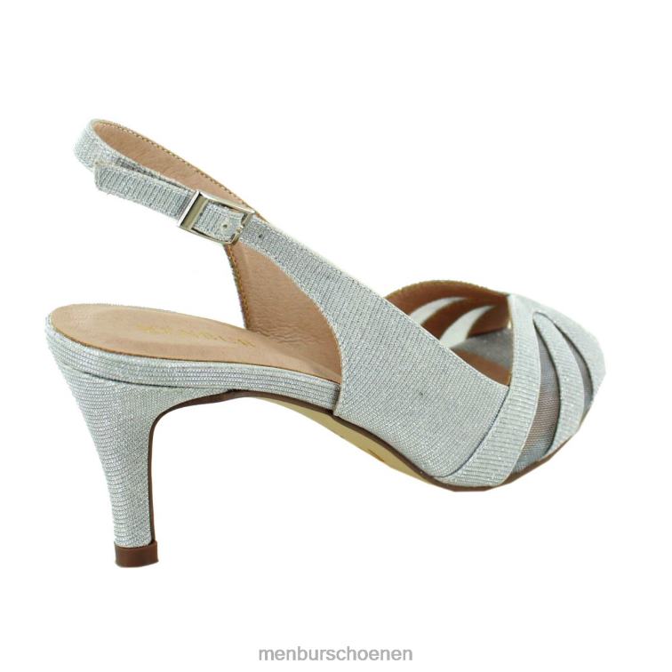 zilver middelhoge en lage hakken 64N062022 vallonto vrouwen Menbur