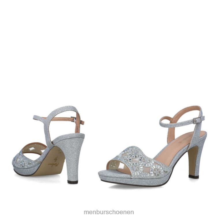 zilver middelhoge en lage hakken 64N065604 hamburger vrouwen Menbur