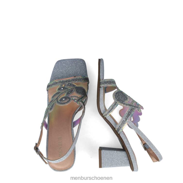 zilver middelhoge en lage hakken 64N065649 obsidiaan vrouwen Menbur