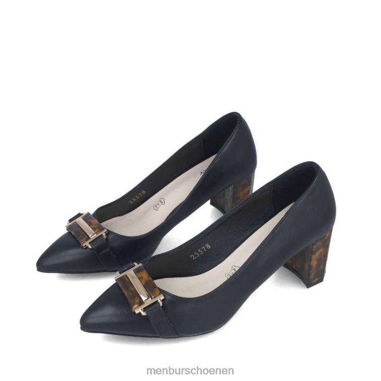 zwart middelhoge en lage hakken 64N061631 demantoide vrouwen Menbur