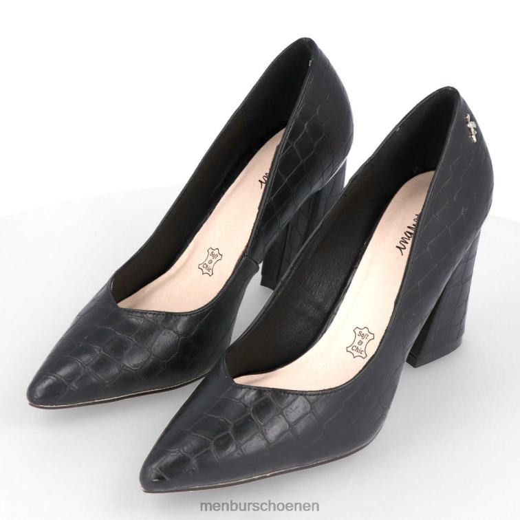 zwart middelhoge en lage hakken 64N061739 padula vrouwen Menbur