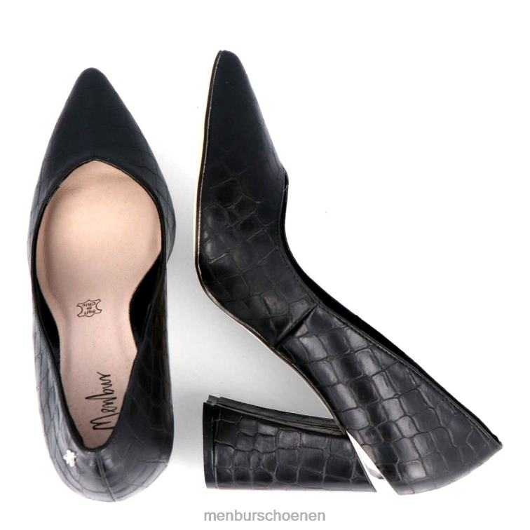 zwart middelhoge en lage hakken 64N061739 padula vrouwen Menbur