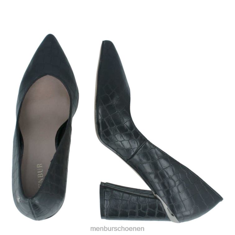 zwart middelhoge en lage hakken 64N061739 padula vrouwen Menbur