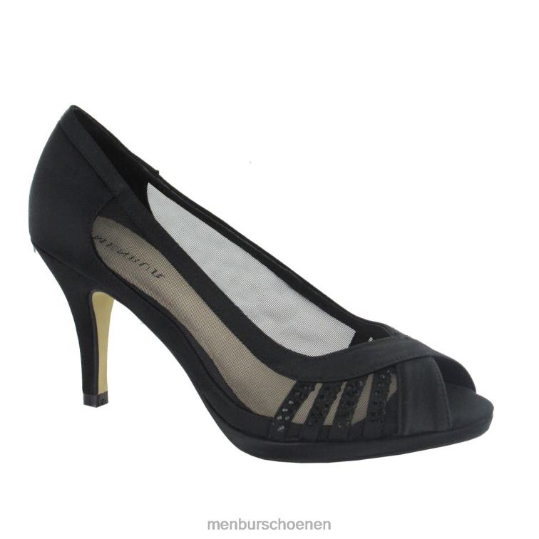 zwart middelhoge en lage hakken 64N061775 balkons vrouwen Menbur