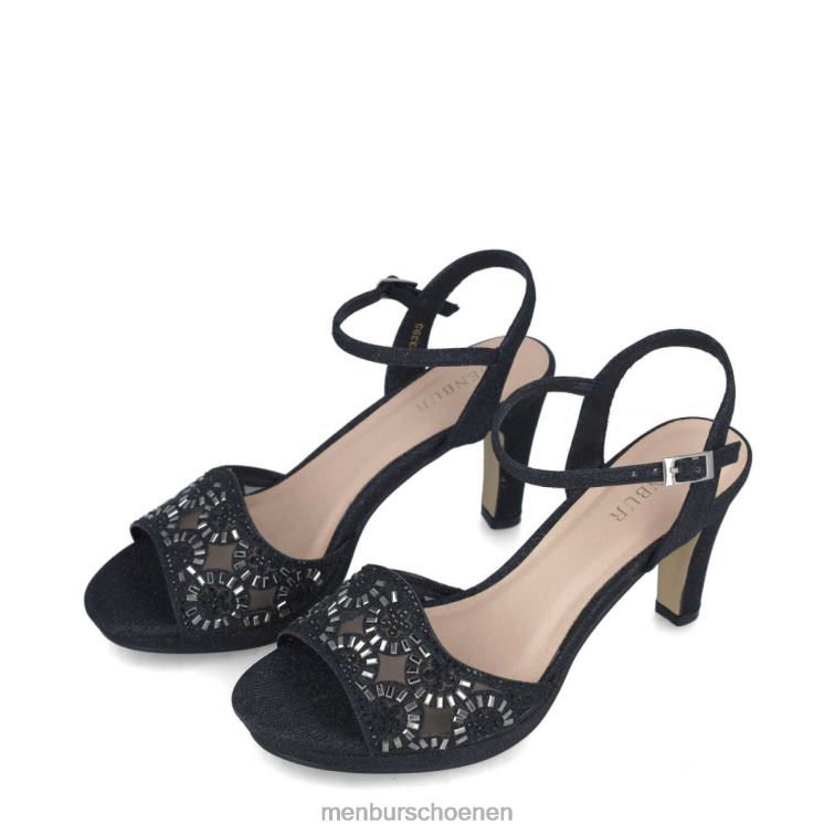 zwart middelhoge en lage hakken 64N065603 hamburger vrouwen Menbur