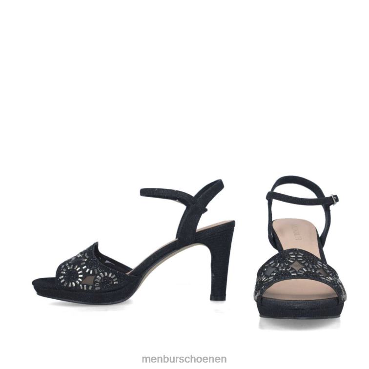 zwart middelhoge en lage hakken 64N065603 hamburger vrouwen Menbur