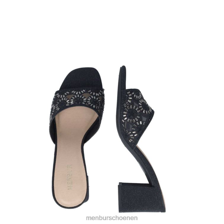 zwart middelhoge en lage hakken 64N065656 hamburger vrouwen Menbur