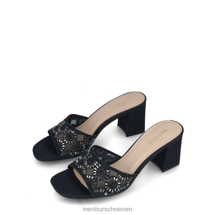 zwart middelhoge en lage hakken 64N065656 hamburger vrouwen Menbur