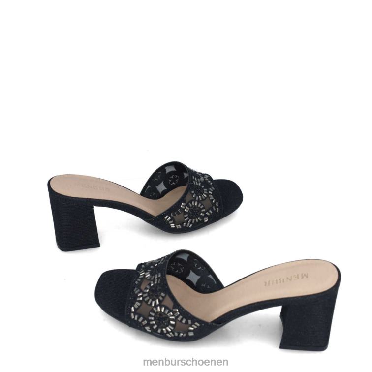 zwart middelhoge en lage hakken 64N065656 hamburger vrouwen Menbur