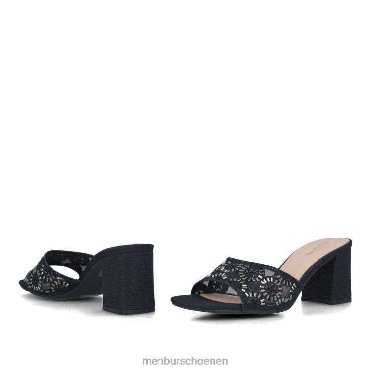 zwart middelhoge en lage hakken 64N065656 hamburger vrouwen Menbur