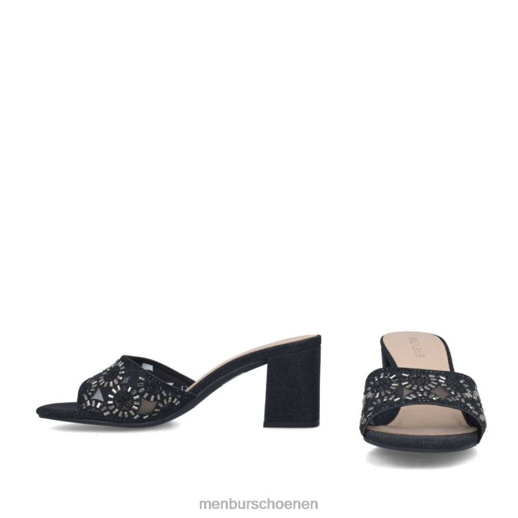 zwart middelhoge en lage hakken 64N065656 hamburger vrouwen Menbur