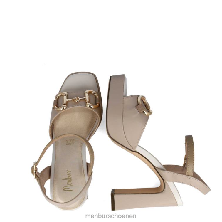 beige sandalen 64N062629 slangen vrouwen Menbur