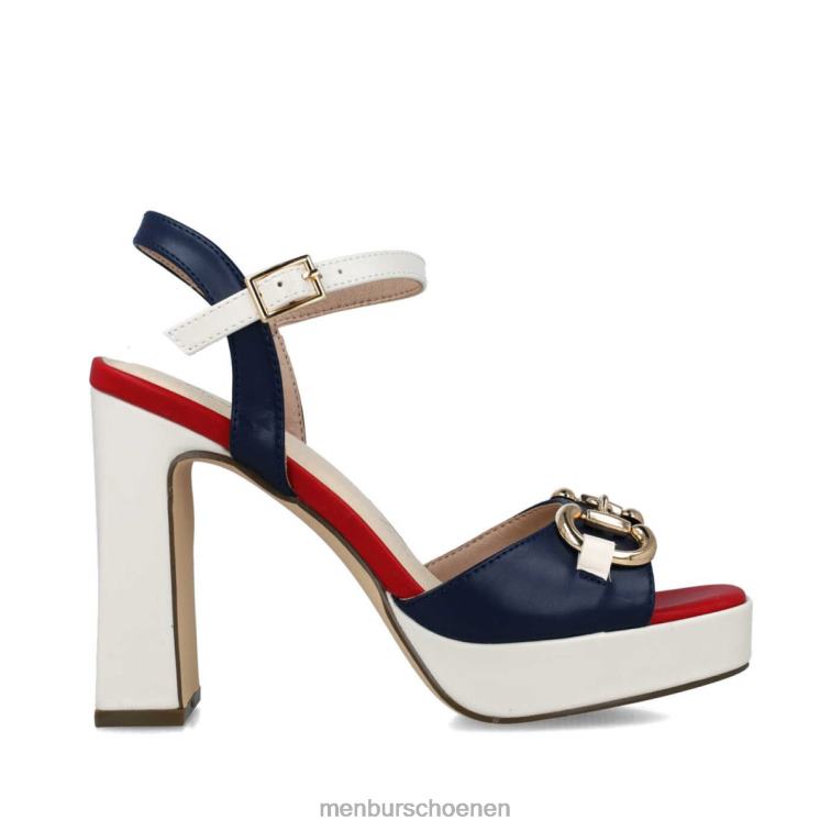 donkerblauw sandalen 64N0649 slangen vrouwen Menbur