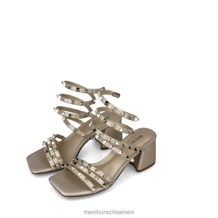 goud sandalen 64N0620 Weegschaal vrouwen Menbur