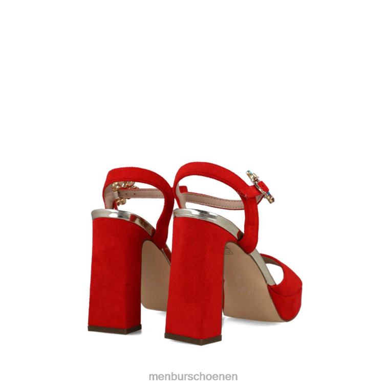 rood sandalen 64N0638 Orion vrouwen Menbur