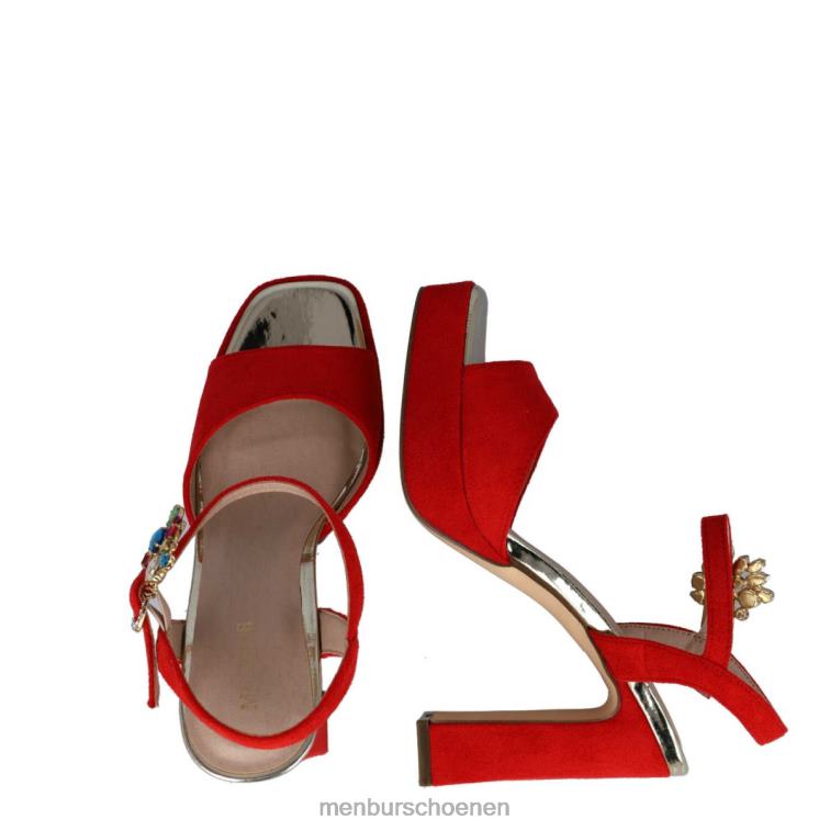 rood sandalen 64N0638 Orion vrouwen Menbur