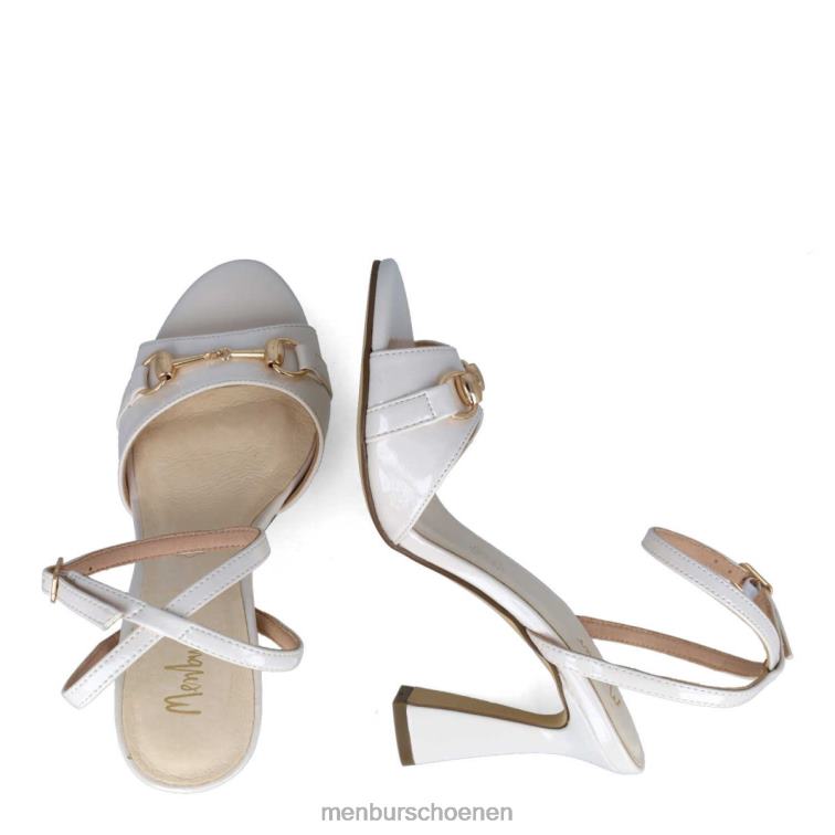 wit sandalen 64N062506 beeldhouwer vrouwen Menbur