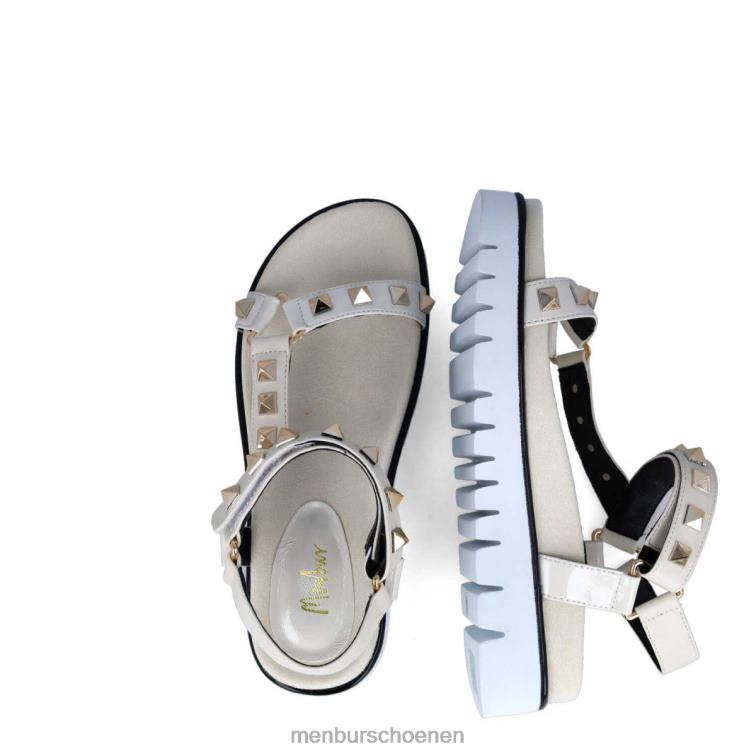 wit sandalen 64N0645 Vissen vrouwen Menbur