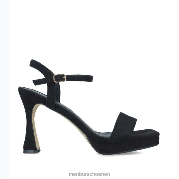zwart sandalen 64N0610 maagd vrouwen Menbur