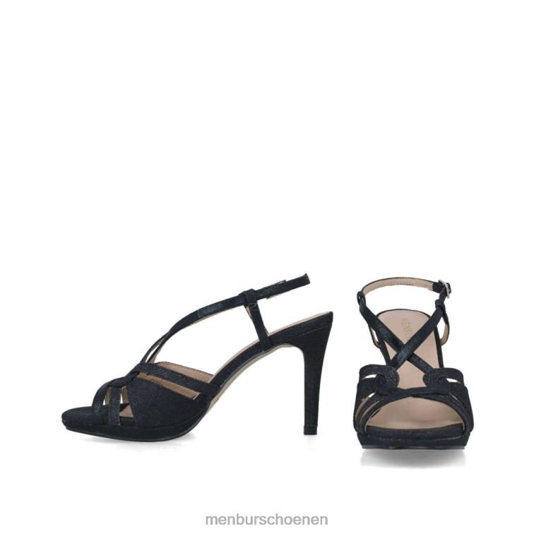 zwart sandalen 64N06136 coma berenices vrouwen Menbur