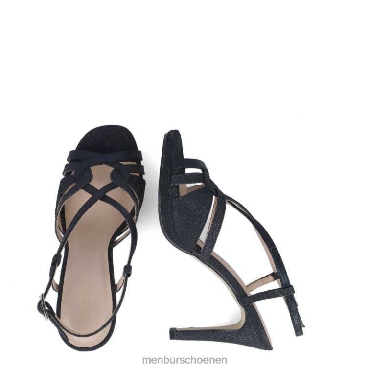 zwart sandalen 64N06136 coma berenices vrouwen Menbur
