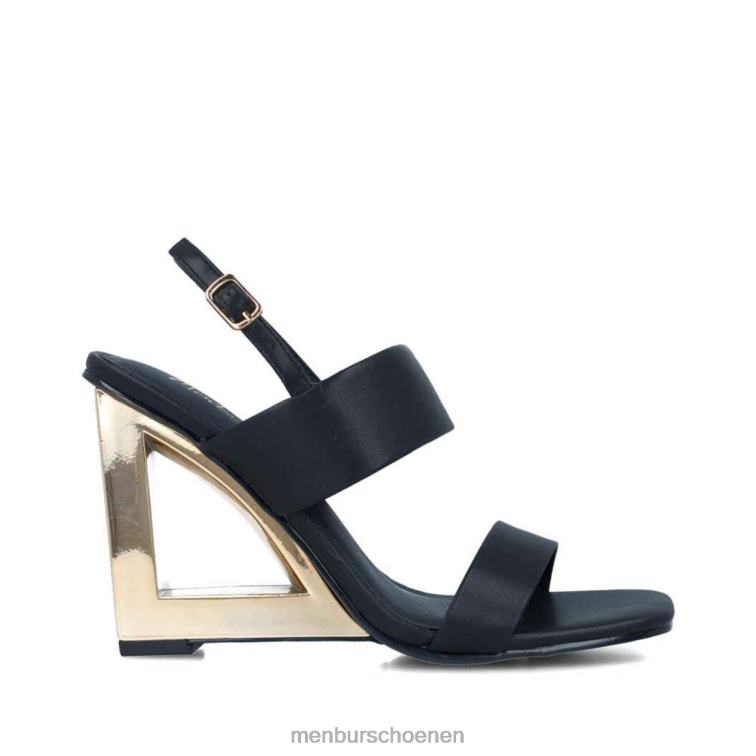 zwart sandalen 64N06158 kitalfa vrouwen Menbur