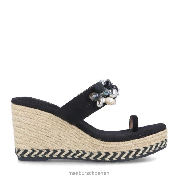 zwart sandalen 64N06165 electra vrouwen Menbur