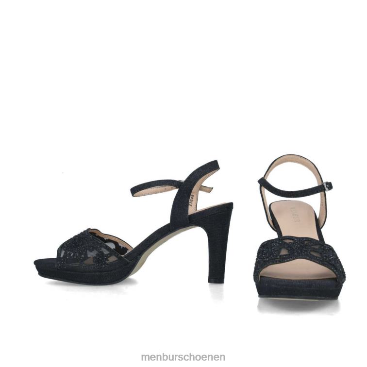 zwart sandalen 64N062549 apus vrouwen Menbur
