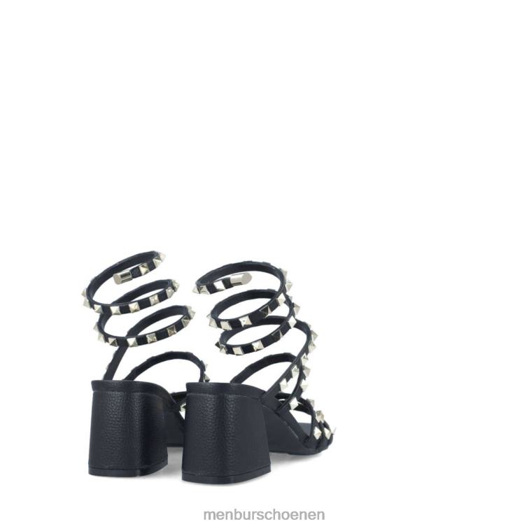 zwart sandalen 64N062561 Weegschaal vrouwen Menbur