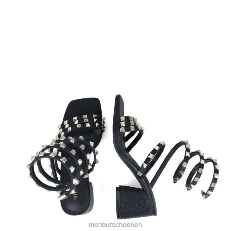 zwart sandalen 64N062561 Weegschaal vrouwen Menbur